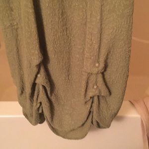 Women’s dress,Sage green URL washable silk.